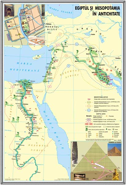 IHA3 Materiale didactice istorie harti murale HARTA EGIPTUL SI MESOPOTAMIA1