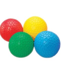 mingi colorate senzoriale cu texturi tickit set de 4 mingi multicolor