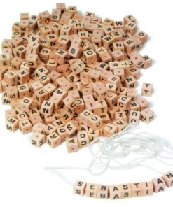 Alfabet, set de litere din lemn