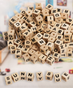 Alternative view of Alfabet, set de litere din lemn